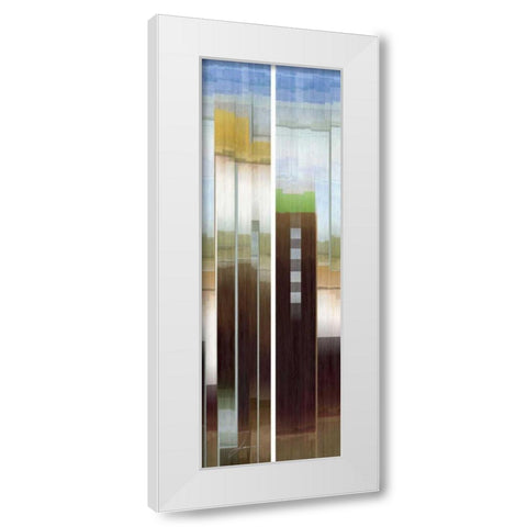 2-Up Eastside I White Modern Wood Framed Art Print by Burghardt, James