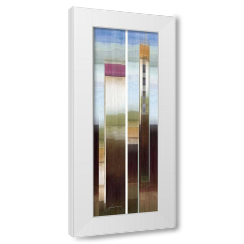 2-Up Eastside II White Modern Wood Framed Art Print by Burghardt, James