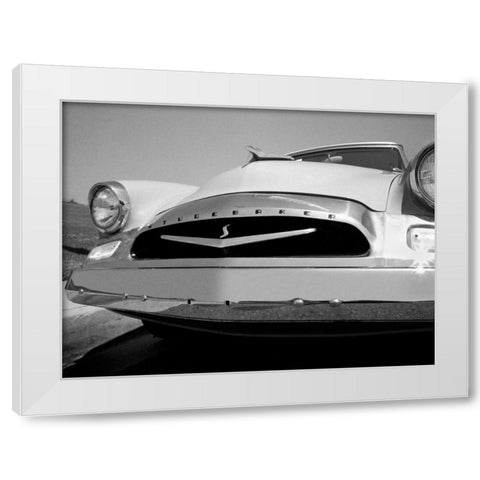 55 Studebaker White Modern Wood Framed Art Print by Stein, Daniel