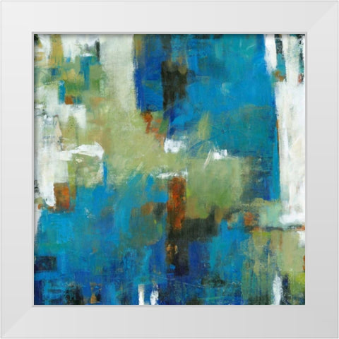 Density II White Modern Wood Framed Art Print by OToole, Tim