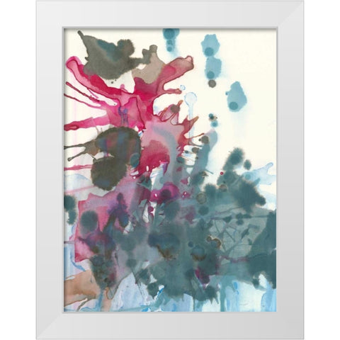 Sea Splotch White Modern Wood Framed Art Print by Fuchs, Jodi