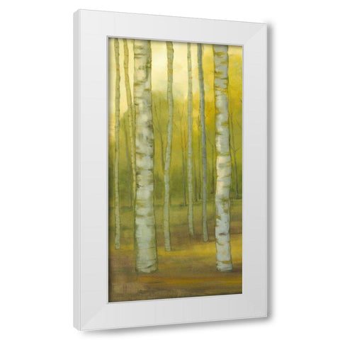 Sunny Birch Grove I White Modern Wood Framed Art Print by Joy, Julie