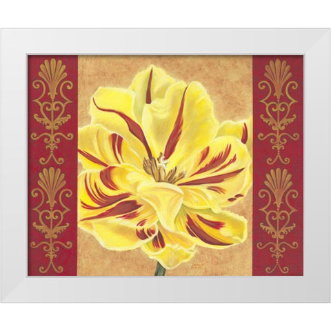 Tulip Power II White Modern Wood Framed Art Print by Vitaletti, Carolee