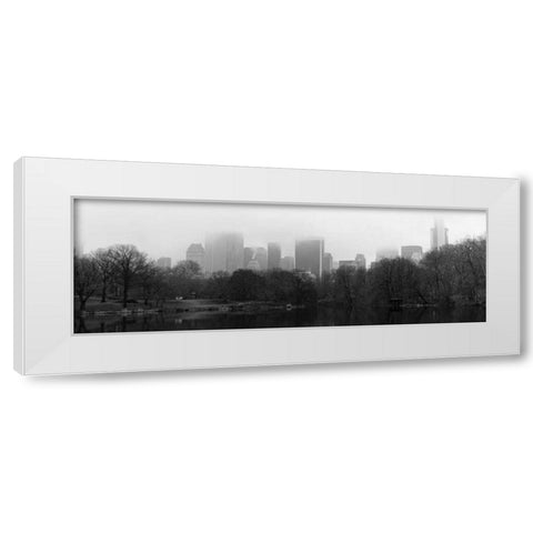 Panorama of NYC III White Modern Wood Framed Art Print by Pica, Jeff