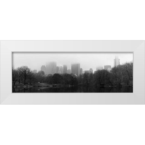 Panorama of NYC III White Modern Wood Framed Art Print by Pica, Jeff