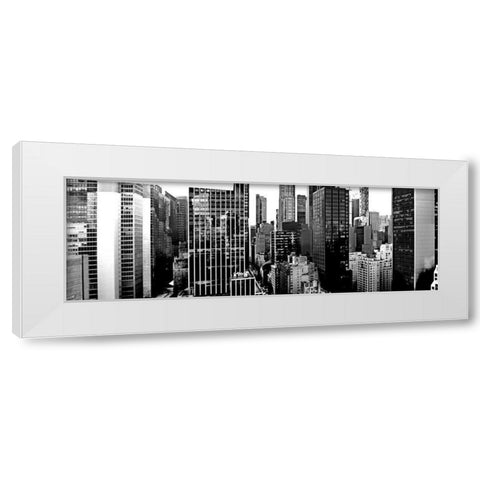 Panorama of NYC VII White Modern Wood Framed Art Print by Pica, Jeff