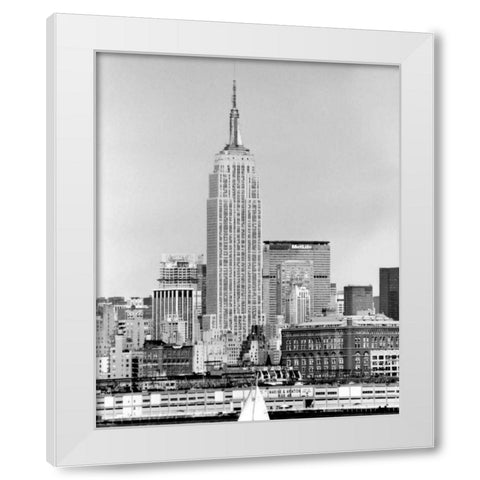 NYC Skyline IV White Modern Wood Framed Art Print by Pica, Jeff