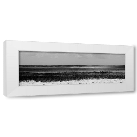 Shore Panorama IV White Modern Wood Framed Art Print by Pica, Jeff