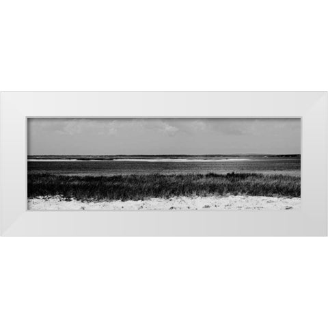Shore Panorama IV White Modern Wood Framed Art Print by Pica, Jeff