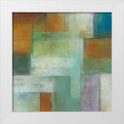 Lake Blue Essence II White Modern Wood Framed Art Print by Green-Aldridge, W.