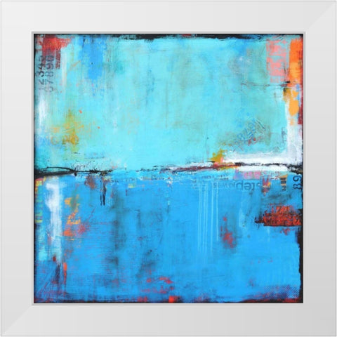 Matchbox Blues 5 White Modern Wood Framed Art Print by Ashley, Erin