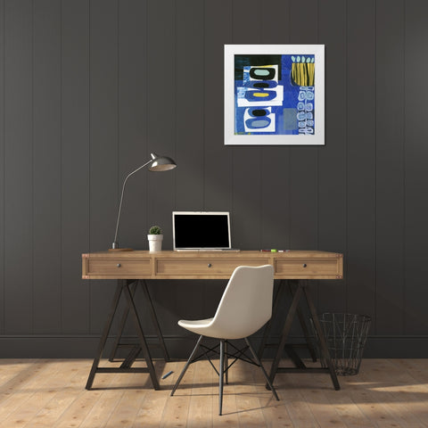 Smile II White Modern Wood Framed Art Print by Velasquez, Deborah