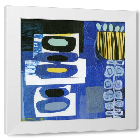 Smile II White Modern Wood Framed Art Print by Velasquez, Deborah