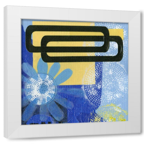 Smile IV White Modern Wood Framed Art Print by Velasquez, Deborah