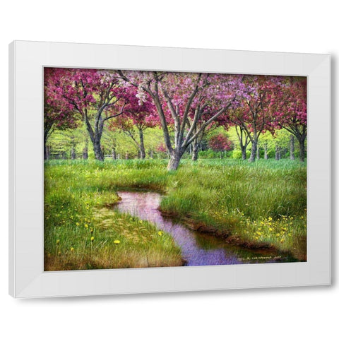 Summer Spring White Modern Wood Framed Art Print by Vest, Chris
