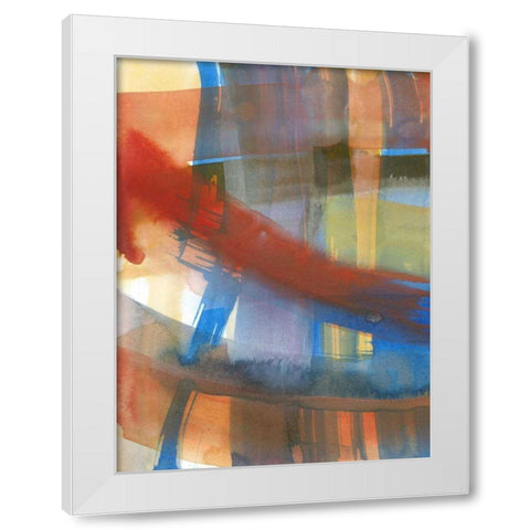 Rainbow Reorganized I White Modern Wood Framed Art Print by Fuchs, Jodi