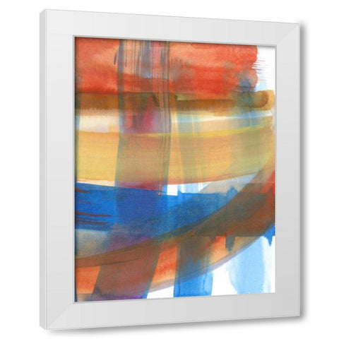Rainbow Reorganized II White Modern Wood Framed Art Print by Fuchs, Jodi