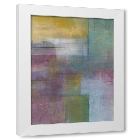 Mauve Essence I White Modern Wood Framed Art Print by Green-Aldridge, W.