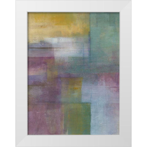 Mauve Essence I White Modern Wood Framed Art Print by Green-Aldridge, W.