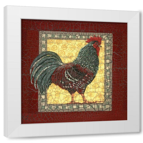 Chic Brown White Modern Wood Framed Art Print by Russell, Wendy