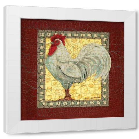 Chic White White Modern Wood Framed Art Print by Russell, Wendy