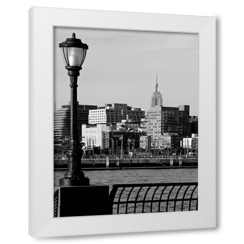 Battery Park City IV White Modern Wood Framed Art Print by Pica, Jeff