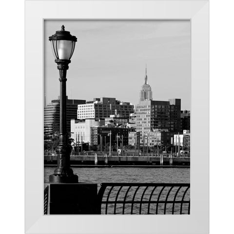 Battery Park City IV White Modern Wood Framed Art Print by Pica, Jeff