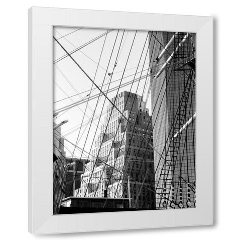 South Street Seaport I White Modern Wood Framed Art Print by Pica, Jeff
