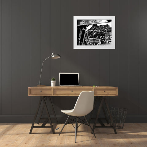 The City Speaks I White Modern Wood Framed Art Print by Pica, Jeff