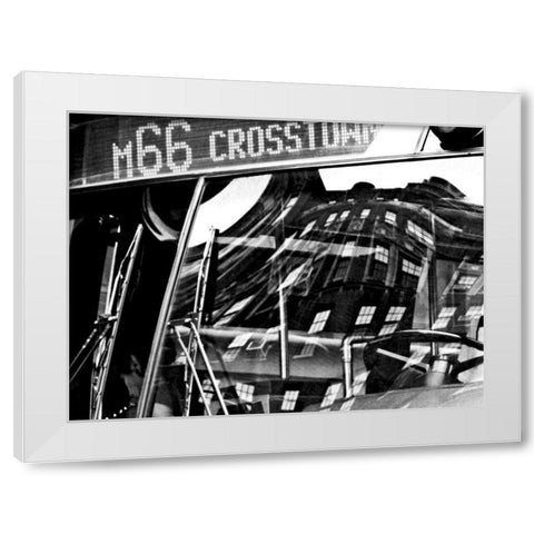 The City Speaks I White Modern Wood Framed Art Print by Pica, Jeff