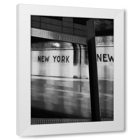 The City Speaks II White Modern Wood Framed Art Print by Pica, Jeff