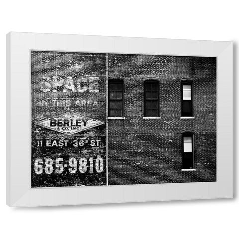 The City Speaks III White Modern Wood Framed Art Print by Pica, Jeff