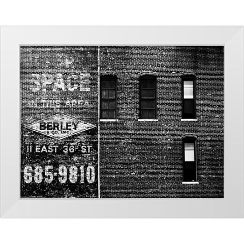 The City Speaks III White Modern Wood Framed Art Print by Pica, Jeff