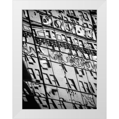 Reflections of NYC III White Modern Wood Framed Art Print by Pica, Jeff