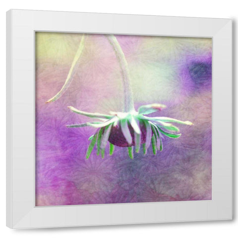 Waiting on Purple VI White Modern Wood Framed Art Print by Jorgensen, Jennifer