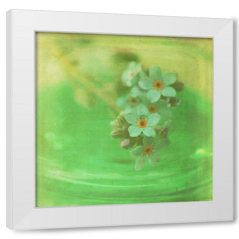 White Flowers VII White Modern Wood Framed Art Print by Jorgensen, Jennifer