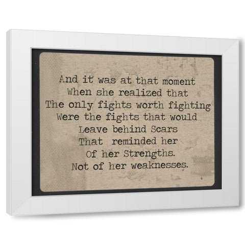 She VIII White Modern Wood Framed Art Print by Jorgensen, Jennifer
