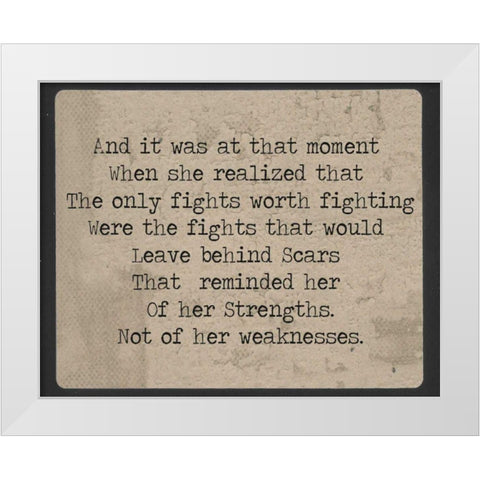 She VIII White Modern Wood Framed Art Print by Jorgensen, Jennifer