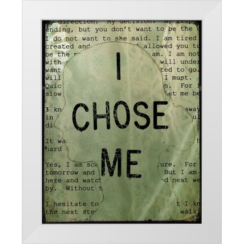 She IX White Modern Wood Framed Art Print by Jorgensen, Jennifer