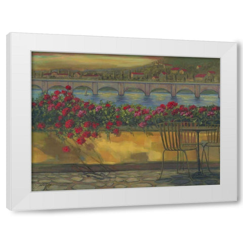 Whispering Reds I White Modern Wood Framed Art Print by Joy, Julie