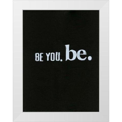 Be Beautiful III White Modern Wood Framed Art Print by Velasquez, Deborah