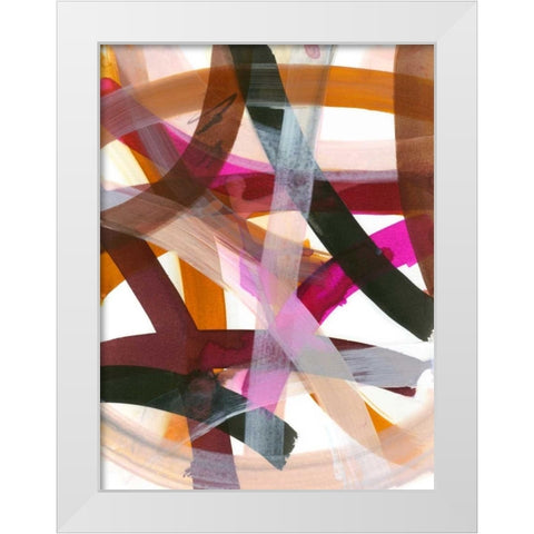 Infinite Path II White Modern Wood Framed Art Print by Fuchs, Jodi