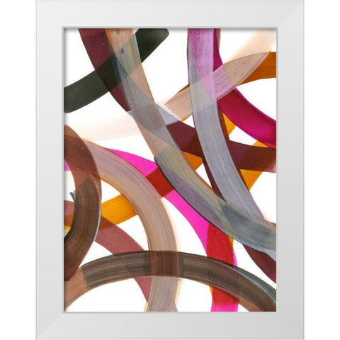 Infinite Path III White Modern Wood Framed Art Print by Fuchs, Jodi