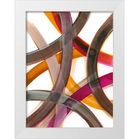 Infinite Path IV White Modern Wood Framed Art Print by Fuchs, Jodi