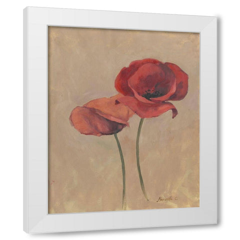 Blooms and Stems II White Modern Wood Framed Art Print by Cohen, Marietta