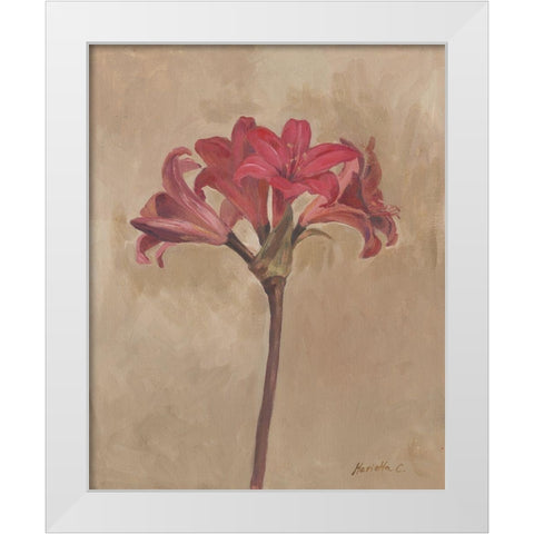 Blooms and Stems III White Modern Wood Framed Art Print by Cohen, Marietta