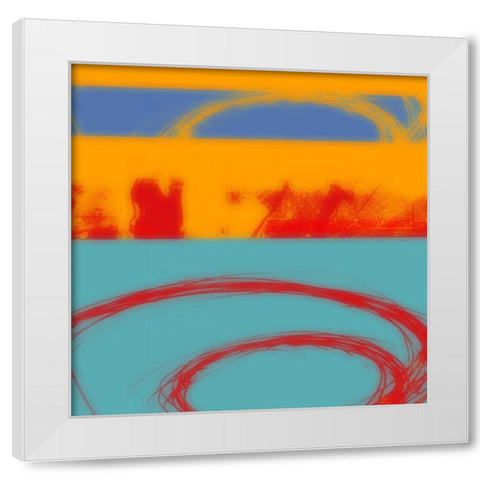 Surfs Up II White Modern Wood Framed Art Print by Mountain, Ricki