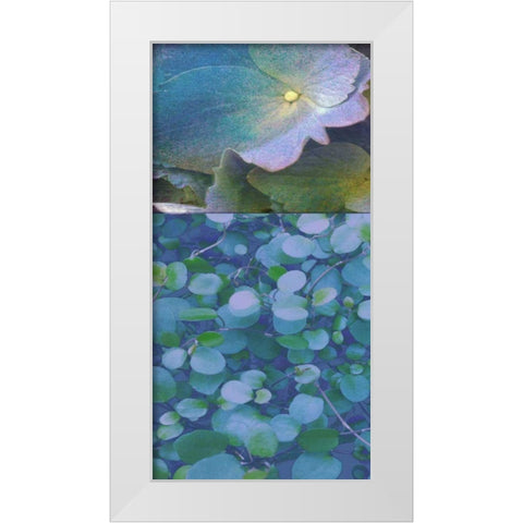 Hydrangea Mix I White Modern Wood Framed Art Print by Mountain, Ricki