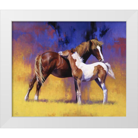 Painted White Modern Wood Framed Art Print by Chapman, Julie T.