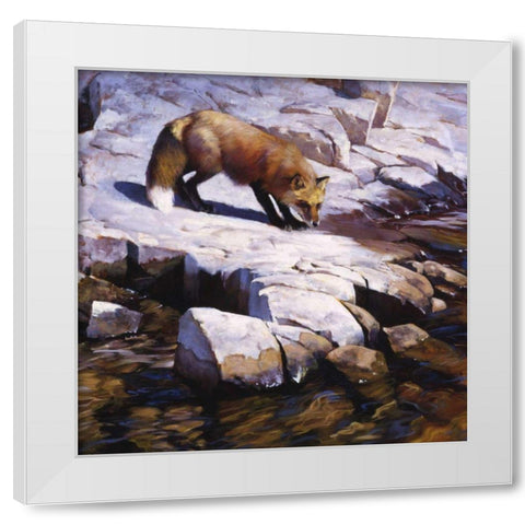 Transience White Modern Wood Framed Art Print by Chapman, Julie T.